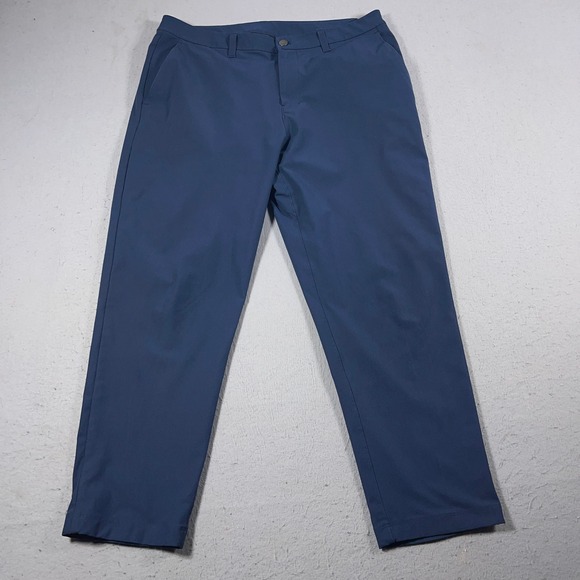 lululemon athletica Other - Lululemon ABC Pants Men‎ 36x28 Slim Fit Blue Casual Dress Chino Comfort Stretch